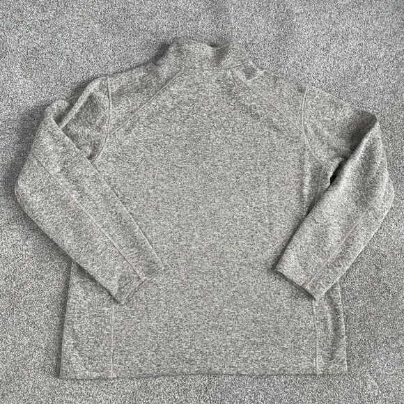Eddie Bauer Fleece Lined Sweater Mens 1/4 Zip Pullover Gray Size XXL 2XL - Picture 2 of 8